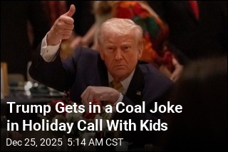 Trump Jokes About Coal in Christmas Eve Kids' Calls