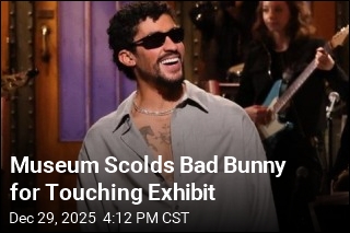 Museum Scolds Bad Bunny for Touching Exhibit