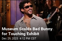 Museum Scolds Bad Bunny for Touching Exhibit