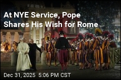 At NYE Service, Pope Shares His Wish for Rome