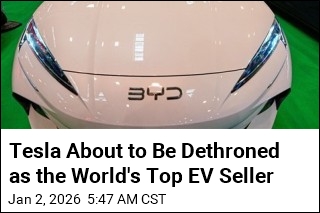China's BYD Poised to Beat Tesla for the First Time