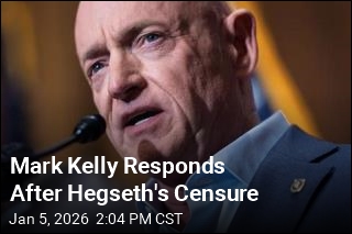 Mark Kelly Responds After Hegseth's Censure