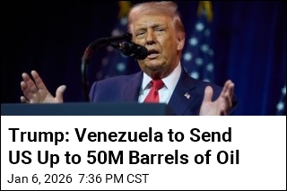 Trump: Venezuela to Send US Up to 50M Barrels of Oil