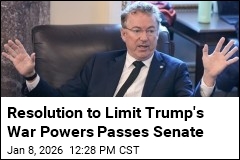 Resolution to Limit Trump's War Powers Passes Senate