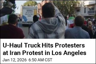 U-Haul Truck Hits Protesters at Iran Protest in Los Angeles