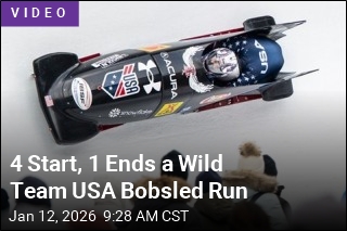 4 Start, 1 Ends a Wild Team USA Bobsled Run