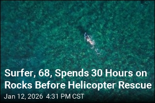 Surfer, 68, Spends 30 Hours on Rocks Before Helicopter Rescue