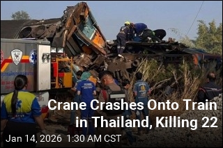 Crane Falls Onto Train in Thailand, Killing 22