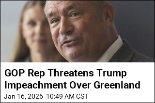 GOP Rep Threatens Trump Impeachment Over Greenland