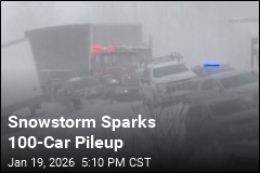 Snowstorm Sparks 100-Car Pileup