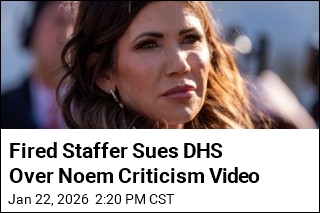 Fired Staffer Sues DHS Over Noem Criticism Video