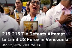 215-215 Tie Defeats Attempt to Limit US Force in Venezuela