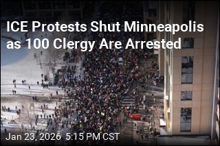 ICE Protests Shut Minneapolis as 100 Clergy Are Arrested