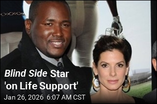 Blind Side Actor 'on Life Support'