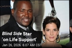 Blind Side Actor 'on Life Support'