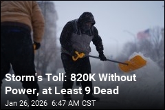 Storm's Toll: 820K Without Power, at Least 9 Dead