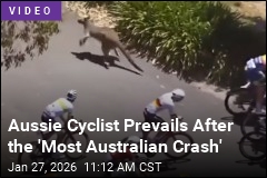 Aussie Overcomes Kangaroo Crash to Claim Cycling Win
