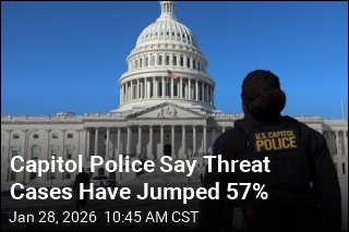 Capitol Police Say Threat Cases Have Jumped 57%