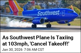 Plane in Runway, Southwest Jet Aborts a Takeoff at Last Minute