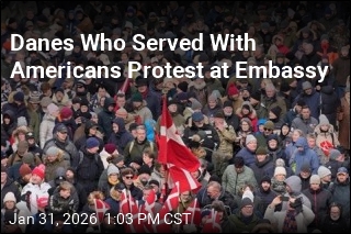 Danish Veterans Plant Flags at US Embassy