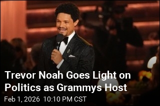Trevor Noah Goes Light on Politics in Grammys Monologue