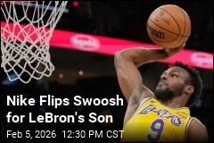 Nike Flips Iconic Swoosh for Bronny James