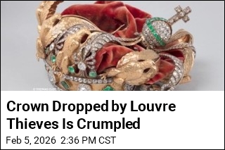 Crown Dropped by Louvre Thieves Is Crumpled