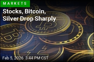 Stocks, Bitcoin, Silver Drop Sharply