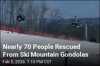 Nearly 70 People Rescued From Ski Mountain Gondolas