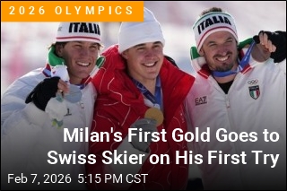 Swiss Skier Wins First Gold of Milan in His Debut Race