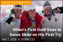 Swiss Skier Wins First Gold of Milan in His Debut Race