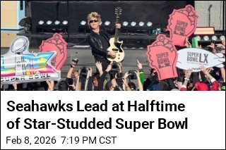 Seahawks Lead at Halftime of Star-Studded Super Bowl