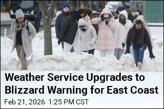 Blizzard Warning Covers NYC, Coastal East Coast