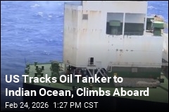 US Tracks Oil Tanker to Indian Ocean, Climbs Aboard