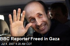 BBC Reporter Freed in Gaza