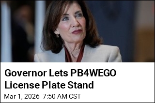 Governor Lets PB4WEGO License Plate Stand