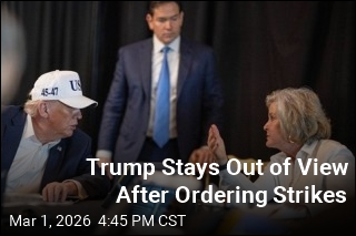 Trump Stays Out of View After Ordering Strikes