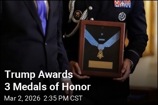 Trump Awards 3 Medals of Honor