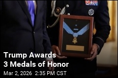 Trump Awards 3 Medals of Honor