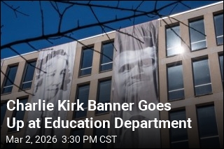 Education Department Now Has a Charlie Kirk Banner