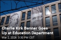 Education Department Now Has a Charlie Kirk Banner