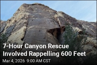 Injured Climber Rescued 600 Feet Off the Ground