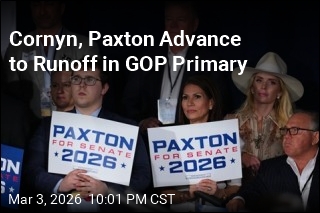 Cornyn, Paxton Advance to Runoff in GOP Primary
