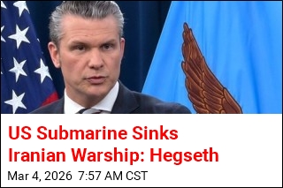 US Submarine Sinks Iranian Warship: Hegseth