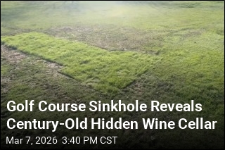 Golf Course Sinkhole Reveals Century-Old Hidden Wine Cellar