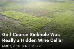 Golf Course Sinkhole Reveals Century-Old Hidden Wine Cellar