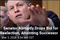 GOP Senator Abruptly Drops Out of Race, Anointing Successor