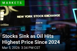 Stocks Sink as Oil Hits Highest Prince Since 2024