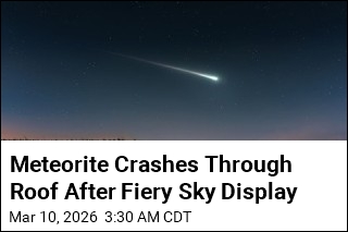Meteorite Crashes Through Roof After Fiery Sky Display