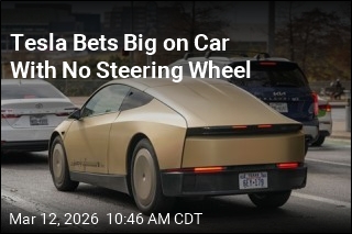Tesla Bets Big on Car With No Steering Wheel